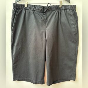 EILEEN FISHER - ORGANIC COTTON, ELASTIC WAIST, DRAWSTRING PULL ON SHORT - XL